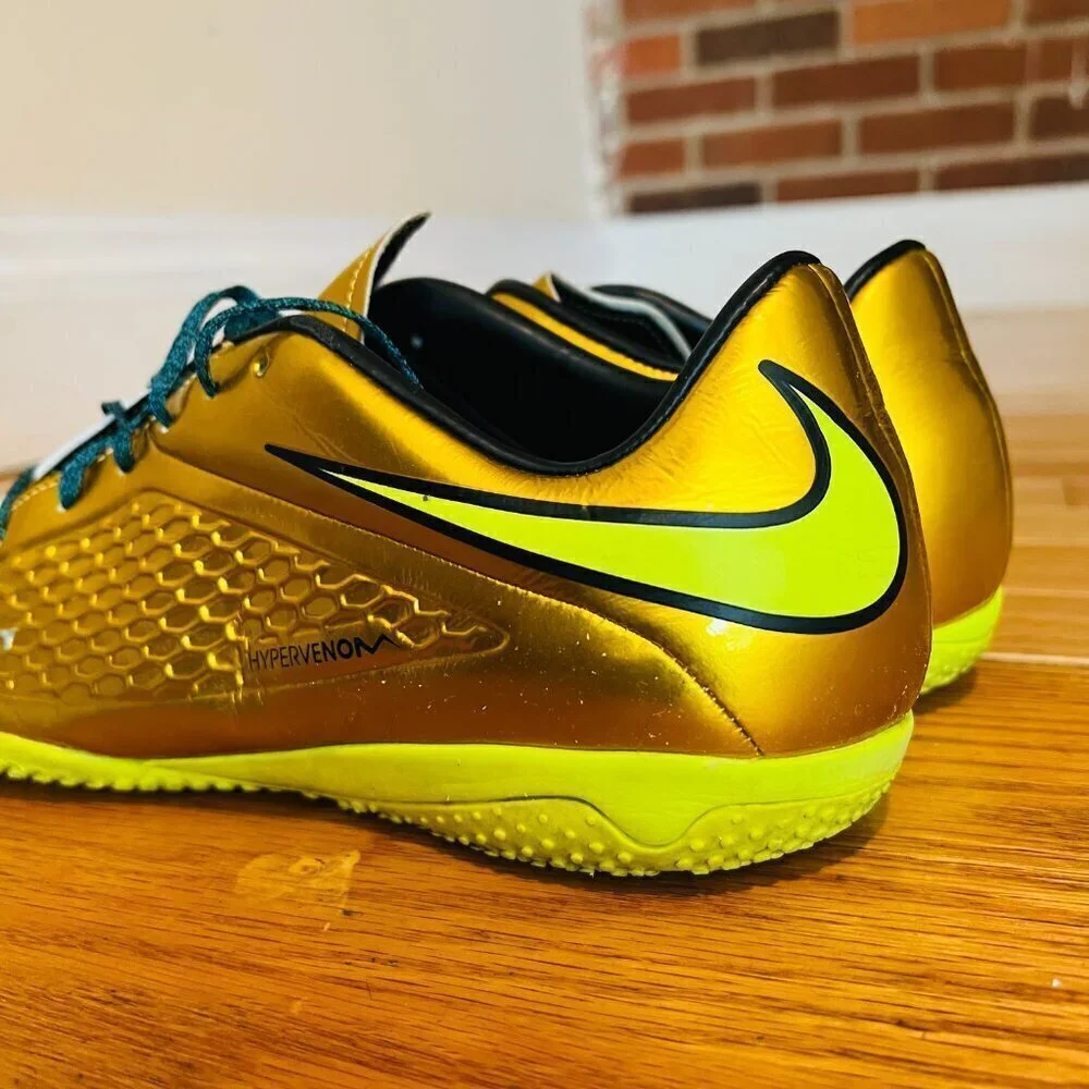 Nike Neymar Hypervenom Phelon Premium NJR IC Gold Coin Size 9.5 Men’s Shoes